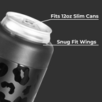 Black Leopard - Can Cooler (Slim)